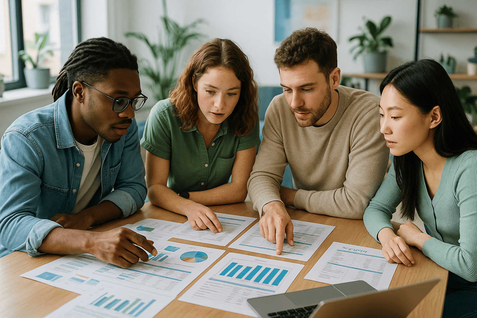 Förderantrag schreiben Menschen beim Brainstorming