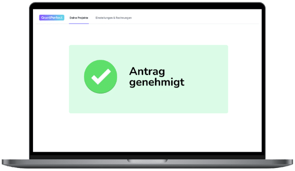 Förderantrag genehmigt MockUp